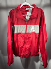 Load image into Gallery viewer, Vintage Alabama Hibbett Sports Striped Crimson Windbreaker Jacket XL - Alabama VTG
