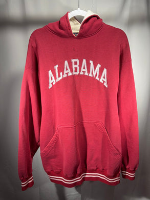 Vintage Alabama Red Oak Heavy Hoodie Sweatshirt Large - Alabama VTG