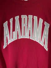 Load image into Gallery viewer, Vintage Alabama Spellout Crimson Crewneck Sweatshirt Small - Alabama VTG
