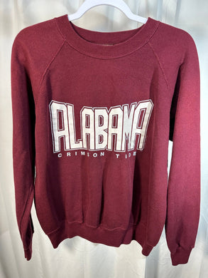 Vintage Alabama Spellout Crimson Sweatshirt Medium - Alabama VTG