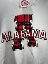 Load image into Gallery viewer, Vintage Alabama White Plaid A Crewneck Sweatshirt Large - Alabama VTG
