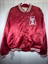 Load image into Gallery viewer, Vintage Alabama X Chalk Line Crimson Satin Bomber Jacket Boxy L/XL - Alabama VTG
