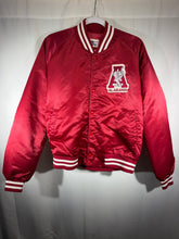 Load image into Gallery viewer, Vintage Alabama X Chalk Line Satin Crimson Bomber Jacket Boxy Large - Alabama VTG
