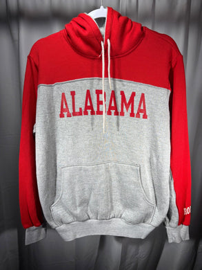 Vintage Alabama X Champion Color Block Hoodie Sweatshirt Medium - Alabama VTG