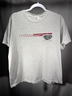 Vintage Alabama X Delta Grey T-Shirt Large - Alabama VTG