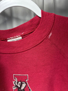 Vintage Alabama X Hanes Athletic Dept Crimson Crewneck Sweatshirt Medium - Alabama VTG
