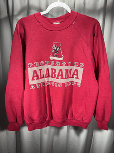 Vintage Alabama X Hanes Athletic Dept Crimson Crewneck Sweatshirt Medium - Alabama VTG