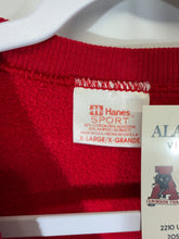 Load image into Gallery viewer, Vintage Alabama X Hanes Crimson Faded Crewneck Sweatshirt Boxy Large - Alabama VTG
