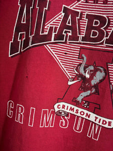 Vintage Alabama X Hanes Crimson T-Shirt XL - Alabama VTG