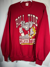 Load image into Gallery viewer, Vintage Alabama X Jerzees Crimson Graphic Crewneck Sweatshirt Medium - Alabama VTG
