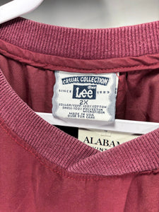 Vintage Alabama X Lee Crimson Windbreaker Pullover XL - Alabama VTG