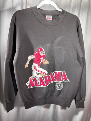 Vintage Alabama X Oneita Black Crewneck Sweatshirt Medium - Alabama VTG