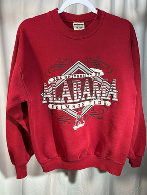 Vintage Alabama X Red Oak Crewneck Sweatshirt Small - Alabama VTG