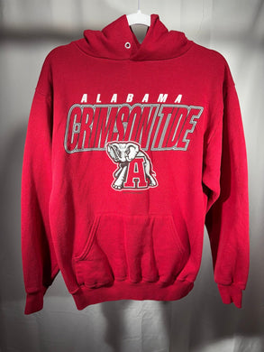 Vintage Alabama X Red Oak Crimson Hoodie Sweatshirt Small - Alabama VTG