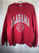 Load image into Gallery viewer, Vintage Alabama X Russell Crimson Crest Crewneck Sweatshirt Medium - Alabama VTG
