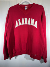 Load image into Gallery viewer, Vintage Alabama X Russell Crimson Spellout Crewneck Sweatshirt M/L - Alabama VTG
