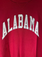 Load image into Gallery viewer, Vintage Alabama X Russell Spellout Crimson Crewneck Sweatshirt Large - Alabama VTG
