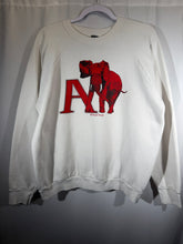 Load image into Gallery viewer, Vintage Alabama X Screen Stars White Elephant Crewneck Sweatshirt Medium - Alabama VTG
