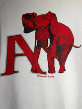 Load image into Gallery viewer, Vintage Alabama X Screen Stars White Elephant Crewneck Sweatshirt Medium - Alabama VTG
