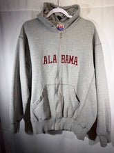 Load image into Gallery viewer, Vintage Alabama X Spike Grey Zip Up Hoodie Sweatshirt Large - Alabama VTG
