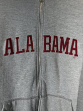 Load image into Gallery viewer, Vintage Alabama X Spike Grey Zip Up Hoodie Sweatshirt Large - Alabama VTG
