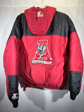 Load image into Gallery viewer, Vintage Alabama X Starter Puffer Half Zip Pullover Small - Alabama VTG
