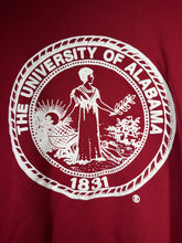 Load image into Gallery viewer, Vintage Alabama X TeeJays Crimson Crest Crewneck Sweatshirt Medium - Alabama VTG
