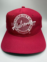 Load image into Gallery viewer, Vintage Alabama X The Game Circle Logo Crimson Snapback Hat - Alabama VTG
