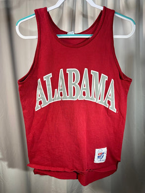 Vintage Alabama X The Game Spellout Tank Top Shirt Medium - Alabama VTG