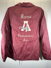 Load image into Gallery viewer, Vintage Bama Contractors Crimson Light Jacket Small - Alabama VTG
