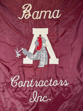 Load image into Gallery viewer, Vintage Bama Contractors Crimson Light Jacket Small - Alabama VTG
