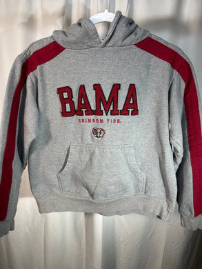 Vintage Bama Grey Hoodie Sweatshirt Small - Alabama VTG
