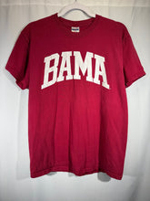 Load image into Gallery viewer, Vintage Bama X Jerzees Crimson Spellout T-Shirt Small - Alabama VTG
