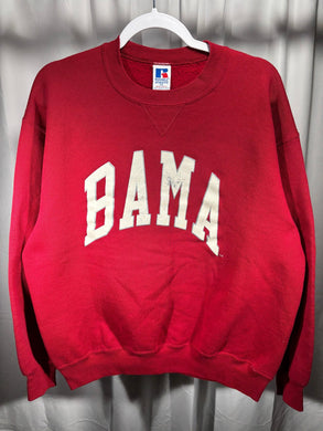 Vintage Bama X Russell Spellout Crewneck Sweatshirt XL - Alabama VTG