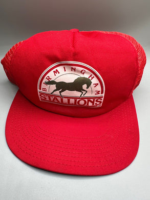 Vintage Birmingham Stallions Trucker Snapback USA - Alabama VTG