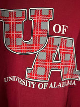 Load image into Gallery viewer, Vintage U of A Plaid Crimson Crewneck Sweatshirt XL - Alabama VTG
