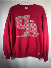 Load image into Gallery viewer, Vintage U of A X Russell Crimson Crewneck Sweatshirt Large - Alabama VTG
