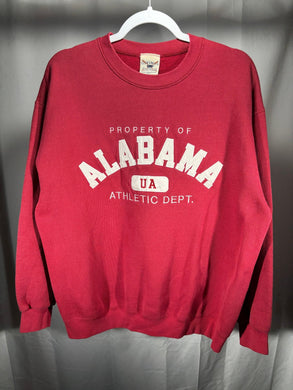 Vintage UA Athletic Dept. Crimson Embroidered Crewneck Sweatshirt Large - Alabama VTG