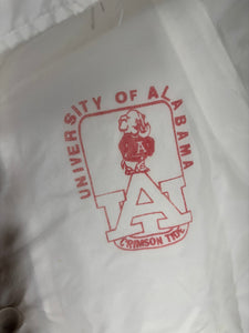 Vintage University of Alabama Rare White Coaches Jacket Small - Alabama VTG
