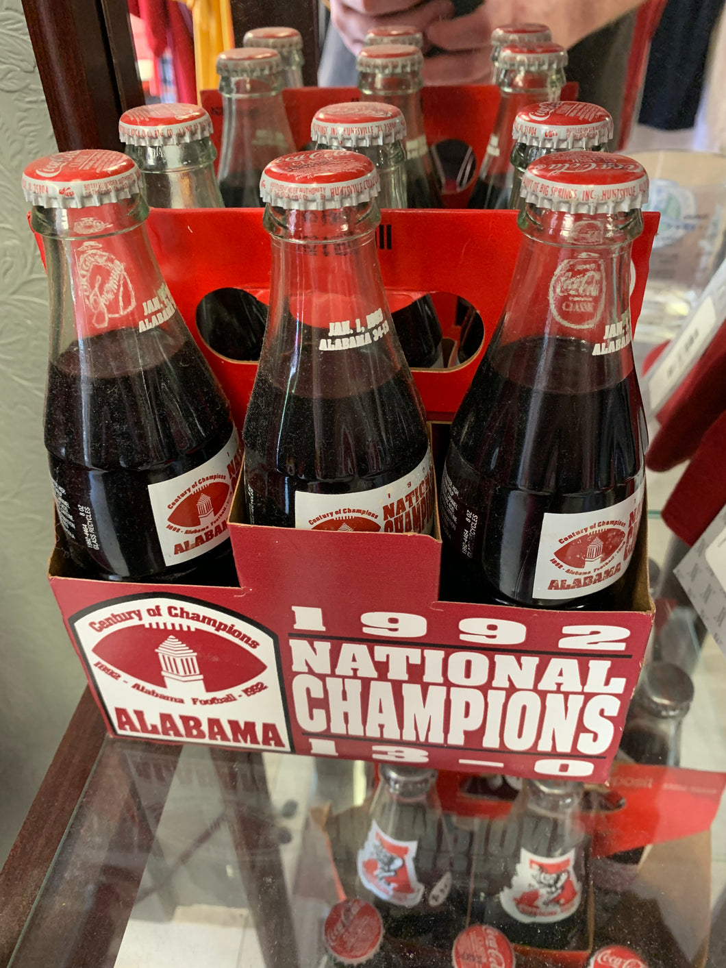 1992 National Champs Coca Cola Collectible Half Case