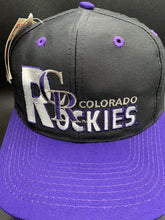 Load image into Gallery viewer, Vintage Colorado Rockies X Logo 7 Snapback Hat
