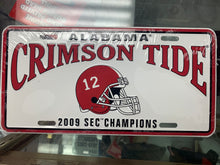 Load image into Gallery viewer, 2009 SEC Champs License Plate Collectible
