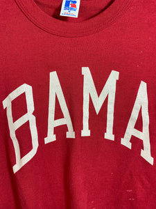 Vintage Bama Spellout Crop T-Shirt Medium