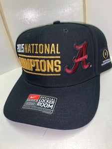 Nike X Alabama 2015 National Champs Official Locker Room Hat