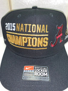 Nike X Alabama 2015 National Champs Official Locker Room Hat