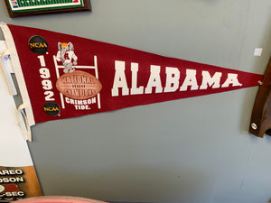 1992 National Champs Rare Collectible Pennant Flag