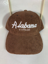 Load image into Gallery viewer, Corduroy Alabama Vintage X Dancing Elephant Custom Script Snapback Hat
