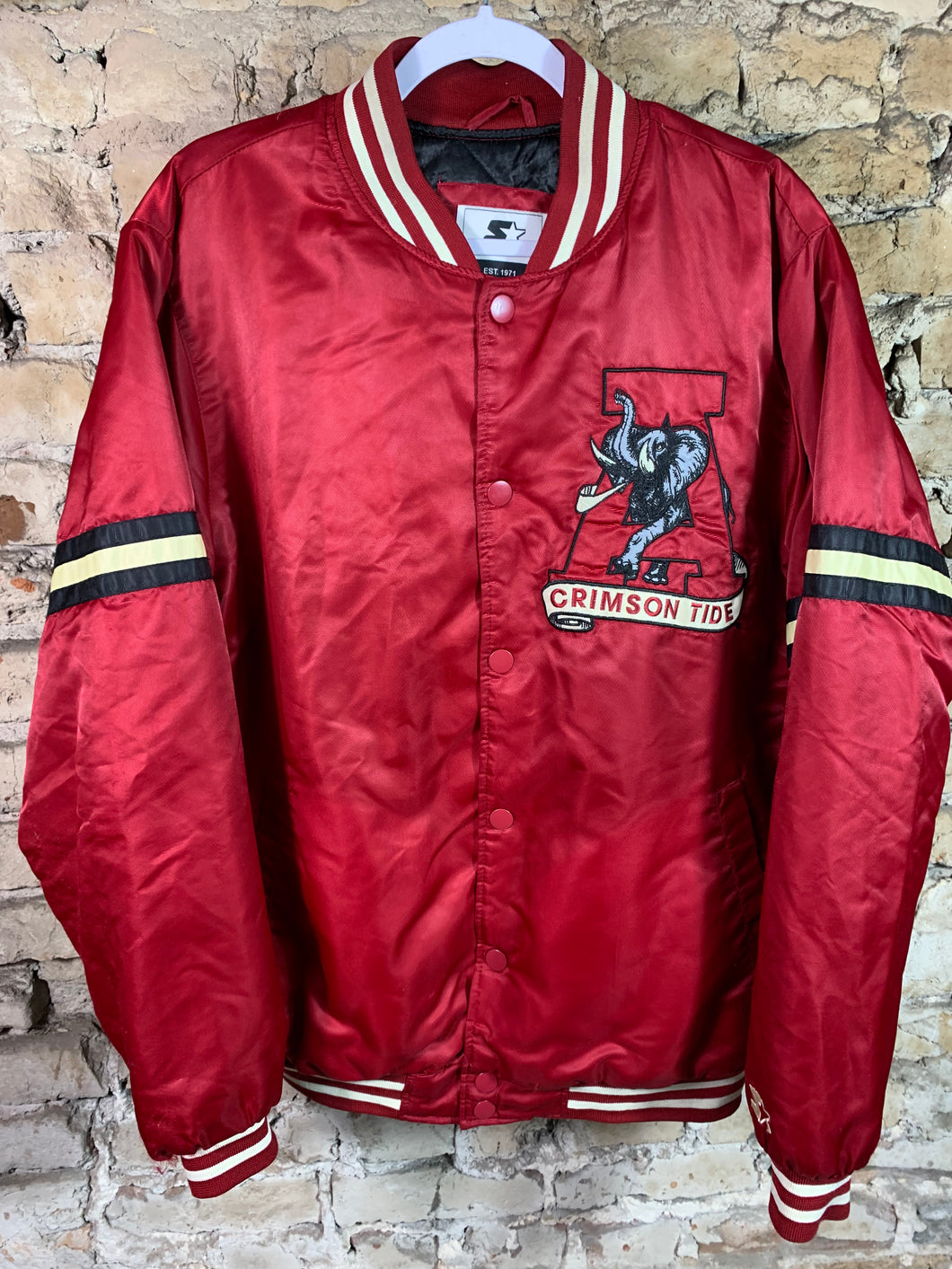 Starter X Alabama Bomber Jacket Large