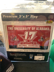 Alabama National Champs Premium 3’ x 5’ Collectible Flag