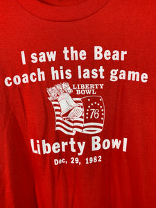 1982 Bears Last Game Rare T-Shirt Large